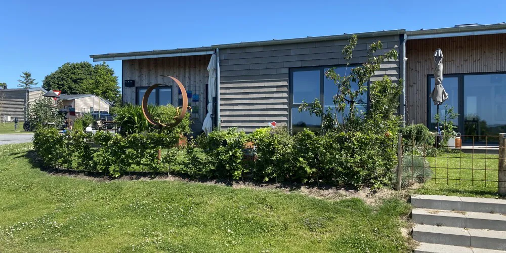 Rækkehuse i træbeklædning med hyggelige haver