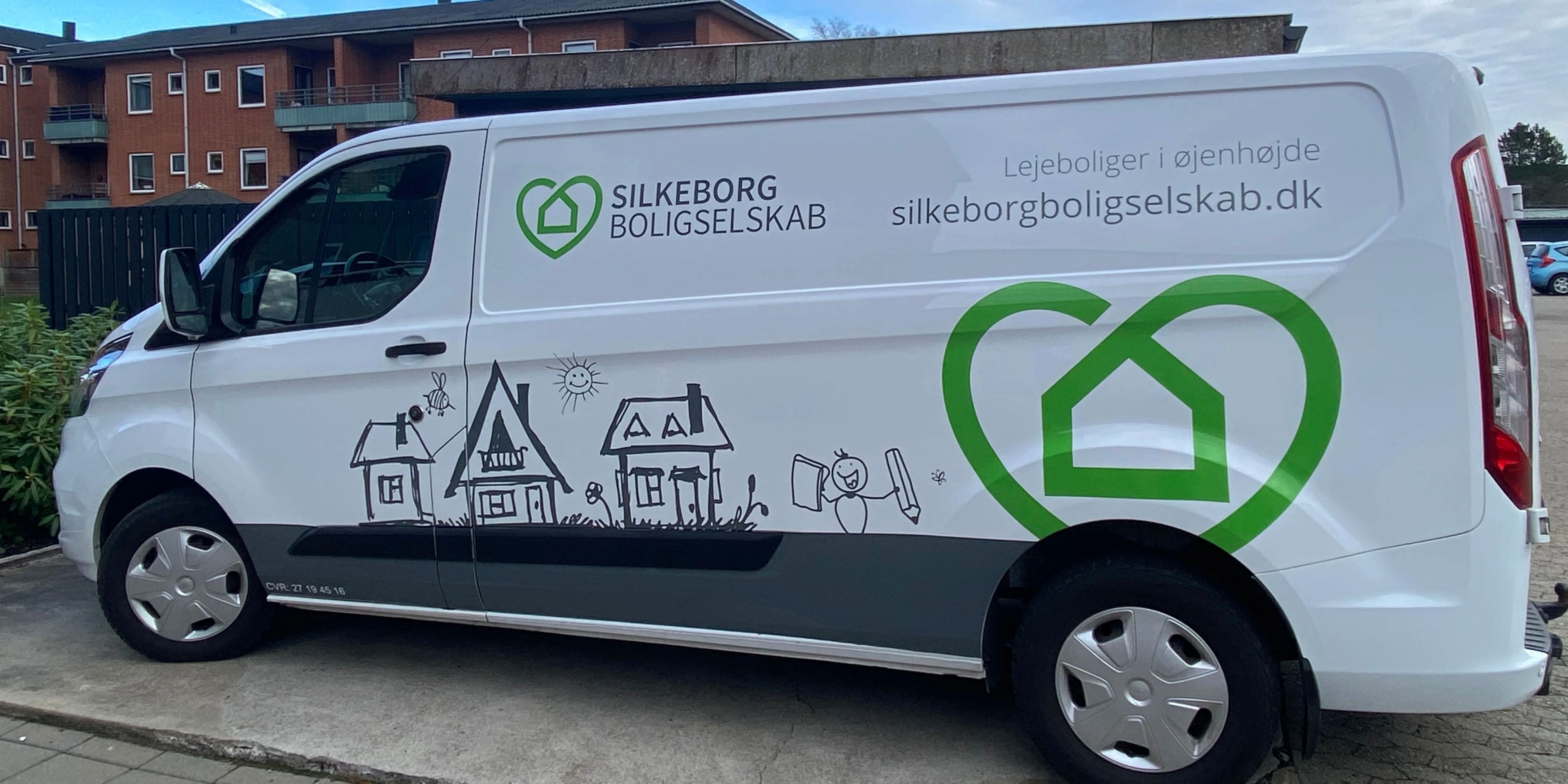 Hvid Silkeborg Boligselskab bil