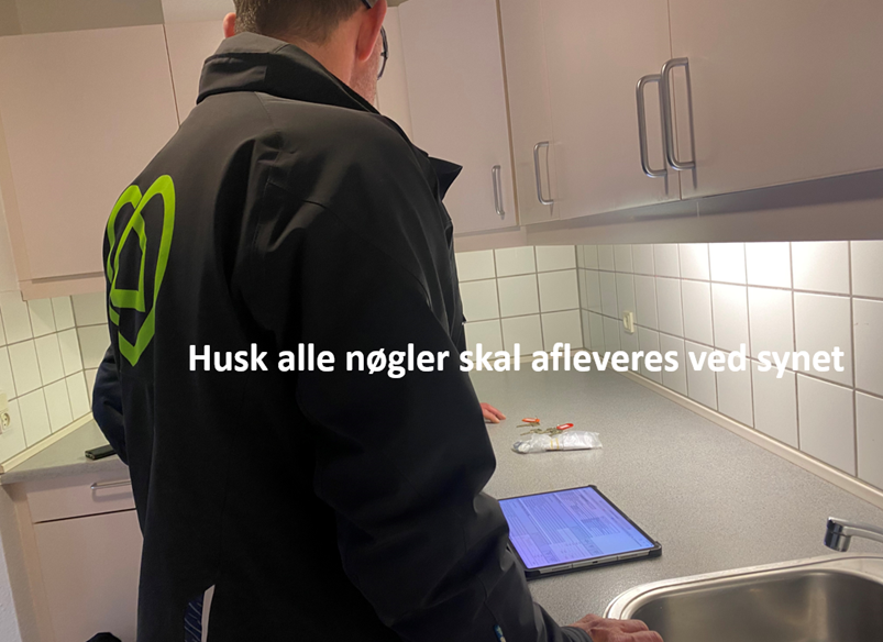 Husk alle nøgler skal afleveres ved synet