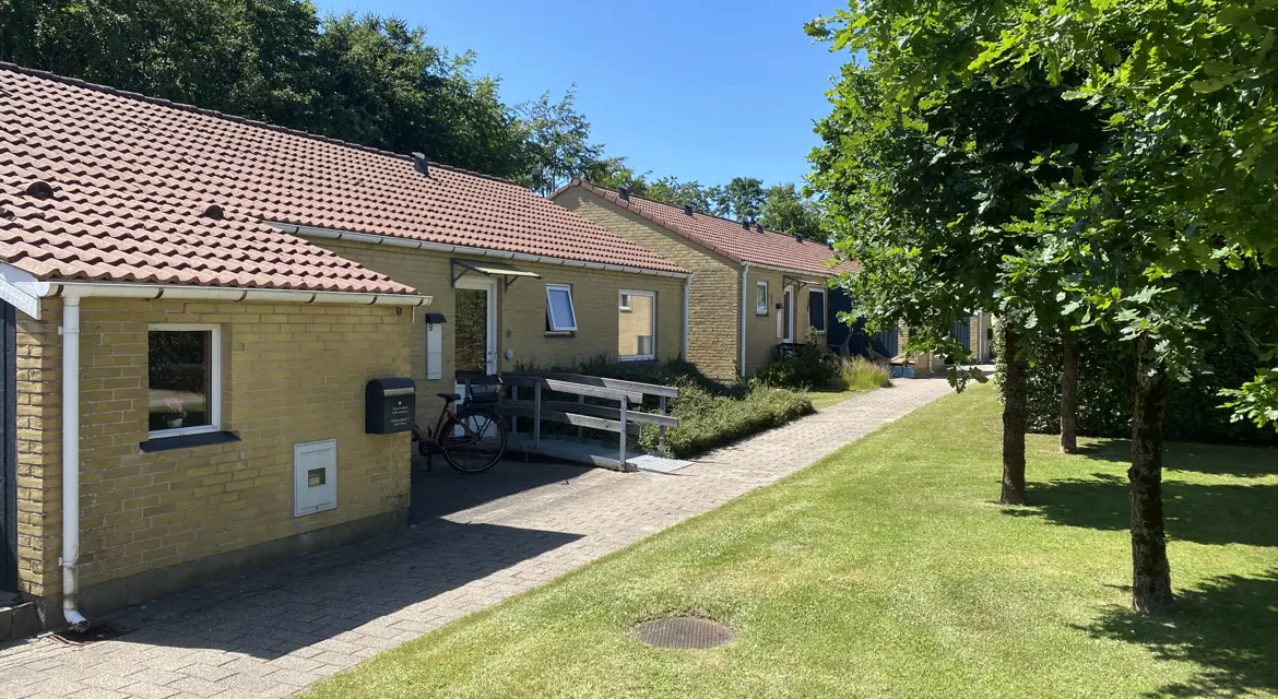 Gangsti mellem afdelingens huse